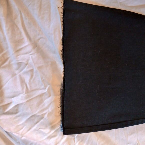 Wonderly Women's Plus Size Wide Leg Cropped Black Jeans 18W NWT Raw Hem - Picture 7 of 11